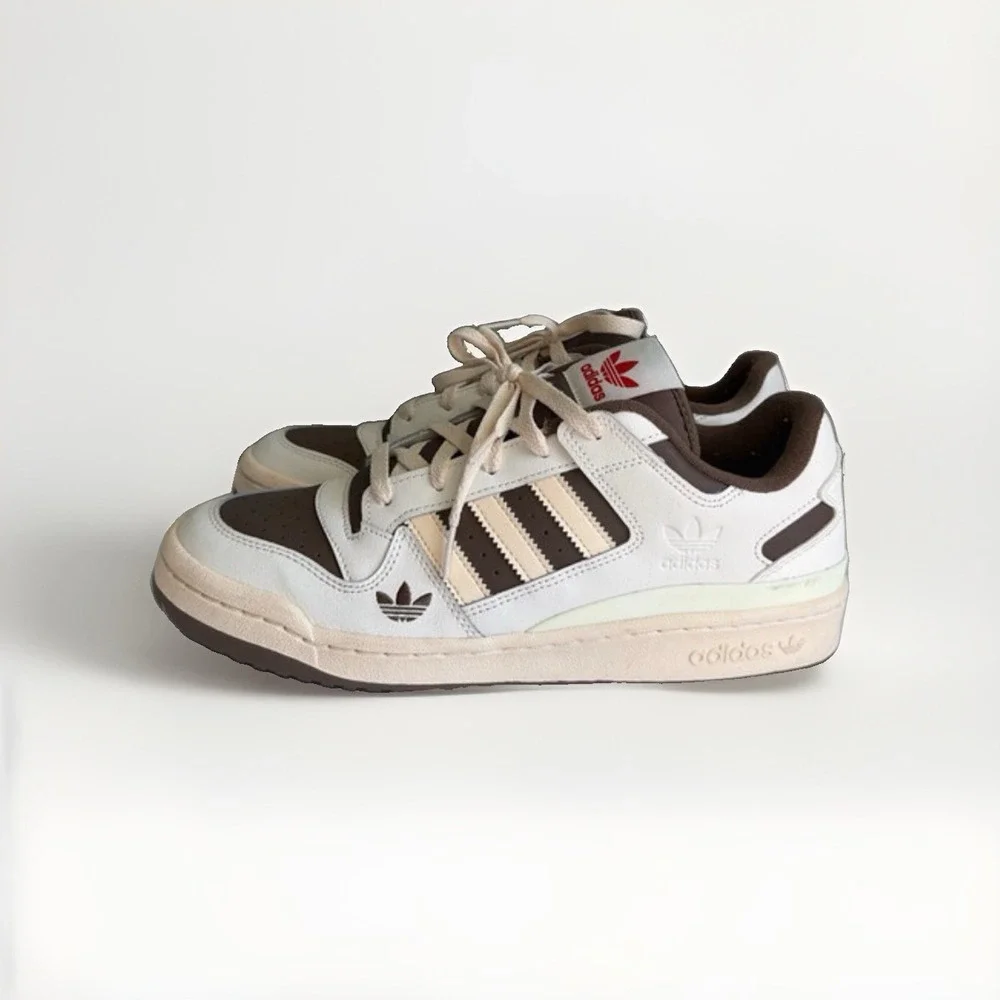 Adidas Forum Low Shoe Palace Exclusive Men's 11 White Brown ID8614 Sneakers